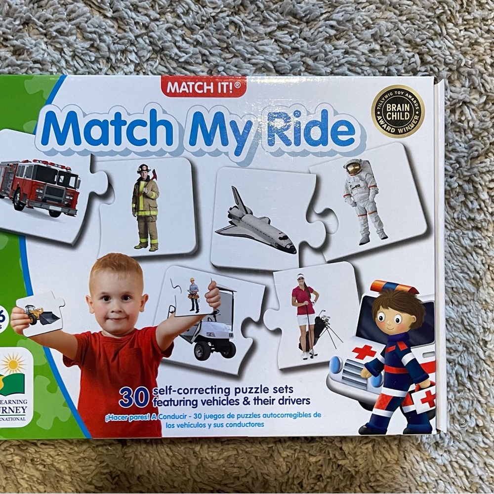 Match It! My Ride Puzzle match set